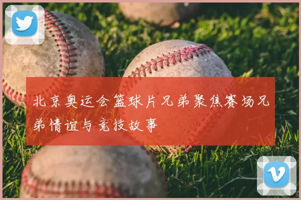 北京奥运会篮球片兄弟聚焦赛场兄弟情谊与竞技故事
